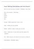 Exam 1 Med surg Galen Questions with Correct Answers&period;