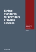 EthicalStandards for providers of public services