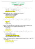NR 304 Final Exam Practice Comprehensive 302&sol;304 Questions And Answers &lpar;Complete Verified Solutions&rpar; 2021&sol;2022
