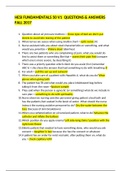 HESI FUNDAMENTALS 50 V1  QUESTIONS & ANSWERS FALL 2017&comma;100&percnt; CORRECT