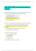 NRS 5301 Midterm Exam Questions & Answers Graded A+