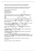 MB &lpar;ASCP&rpar; EXAM QUESTIONS AND ANSWERS
