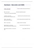 Hardware - Barcodes and ISBN Practice Question Exam With Correct Answers&period;