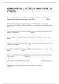 ISBN&colon; 978-0-13-147572-4&comma; UNIX SHELLS&comma; 4TH ED Actual Exam Questions And Correct Answers&period;