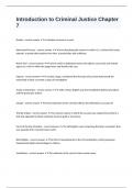 Introduction to Criminal Justice Chapter 7 questions well answered