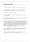 Criminal Justice&lpar;questions well answered&rpar;graded A&plus;