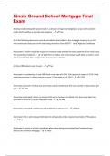 Xinnix Ground School Mortgage Final Exam Questions And Answers Rated A&plus; New Update Assured Satisfaction