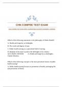 CHN COMPRE TEST EXAM WITH GUARANTEED ACCURATE ANSWERS &vert;VERIFIED