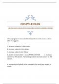 CHN PNLE EXAM &vert;SOLVED WITH GUARANTEED ACCURATE ANSWERS &vert;VERIFIED