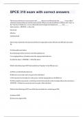 SPCE 310 exam with correct answers