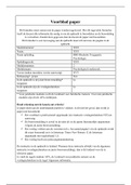 Psychologisch observatie onderzoek: paper + feedback formulier beoordelaar - Hogeschool NTI, jaar 2.