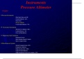 Instruments- Pressure Altimeter Chapter Summary