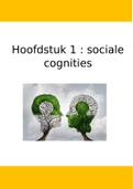 samenvatting H1 (sociale psychologie) : sociale cognities 