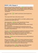 PSYC 410 Exam 3&period;  Questions & 100&percnt; Verified Correct Answers with complete solutions &lpar;Latest update 2024 2025