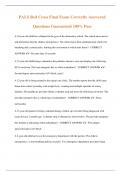 PALS Red Cross Final Exam Correctly Answered  Questions Guaranteed 100&percnt; Pass