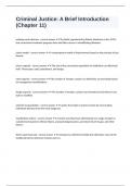 Criminal Justice A Brief Introduction &lpar;Chapter 11&rpar; questions with answers