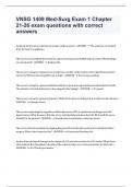 VNSG 1409 Med-Surg Exam 1 Chapter 21-26 exam questions with correct answers