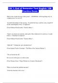 100 &percnt; End of Semester Test English 12B  Practice Exam 