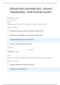 NSG5003 Week 5 &vert; NSG 5003 Version 5 knowledge check &ndash; Advanced Pathophysiology &ndash; South University &lpar;A grade&rpar;
