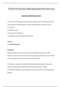 NURS 618  | NURS618  Saunders Med Surg Neuro Revised 2020 ( A Grade)