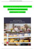 Accounting Information Systems&comma; 3rd Edition TEST BANK by Vernon Richardson&comma; Verified Chapters 1 - 18&comma; Complete Newest Version