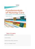 Test Bank for Fundamentals of Nursing Care&colon; Concepts&comma; Connections & Skills&comma; 4th Edition &ndash; Marti Burton & David Smith &vert; Practice Questions & Answers