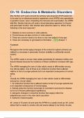 Ch 18 Endocrine & Metabolic Disorders&period;  Questions & 100&percnt; Verified Correct Answers with complete solutions &lpar;Latest update 2024 2025