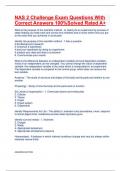 NAS 2 Challenge Exam Questions With Correct Answers 100&percnt;Solved Rated A&plus;