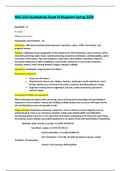 NSG 310 Foundations Exam III Blueprint Spring 2020 | VERIFIED GUIDE
