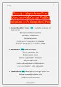 Nursing Jurisprudence Exam Questions with Correct Verified Solutions 100&percnt; Guaranteed Pass