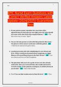 EPIC Nurse Exam Questions with Correct Verified Answers Latest Update &lpar;2024&sol;2025&rpar; Guaranteed Pass
