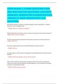CDFM Module 1&period;3 EXAM QUESTIONS EXAM  2024 AND PRACTICE QUESTIONS &vert;ACCURATE  ANSWERS&vert; VERIFIED FOR GUARANTEED PASS  &vert;GRADED A &vert;NEW VERSION WITH 150&plus;  QUESTION
