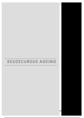 Keuzecursus Ageing: Verslag (Cijfer 9,1)