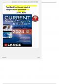 TEST BANK For Current Medical Diagnosis And Treatment 2023&comma; 62nd Edition By Papadakis & Mcphee&comma; All 42 Chapters Covered&comma; Verified Latest Edition