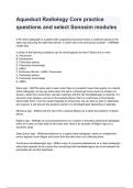 Aqueduct Radiology Core practice questions and select Sonosim modules questions with correct answers 2024&sol;2025