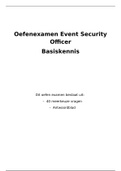 Event Security Officer - Samenvatting   oefenexamen Basis gedeelte