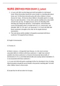 NURS 2901HESI PEDS EXAM 2&lowbar;Latest&comma;100&percnt; CORRECT