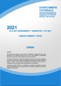CLA1501 ASSIGNMENT 1 SEMESTER 1 OF 2021