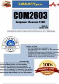 COM2603 Assignment 1 &lpar;COMPLETE ANSWERS&rpar; Semester 2 2024