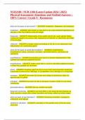 NUR2180 &sol; NUR 2180 &lpar;Latest Update 2024 &sol; 2025&rpar; Physical Assessment &vert; Questions and Verified Answers &vert; 100&percnt; Correct &vert; Grade A - Rasmussen