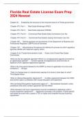 Florida Real Estate License Exam Prep 2024 Newest