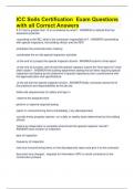 ICC Soils Certification  Exam Questions with all Correct Answers