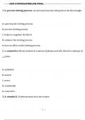 A&P 2 STRAIGHTERLINE FINAL Exam Latest Updated&period;
