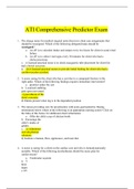 ATI Comprehensive Predictor Exam 2020