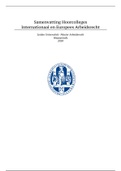 Overzichtelijke Samenvatting Hoorcolleges Internationaal en Europees Arbeidsrecht