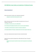 NUR 2868 &sol; NUR2868 Exam 2 &lpar;Latest 2021 &sol; 2022&rpar;&colon; Role&comma; Scope&comma; Quality & Leadership in Professional Nursing - Rasmussen