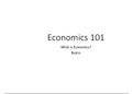 ECON101-What is Economics? Understanding our changing world