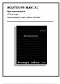 SOLUTIONS MANUAL&comma; SOLUTIONS For Macroeconomics&comma; 3rd Edition&comma; Daron Acemoglu&comma; David Laibson&comma; John List&comma; 9780137386123