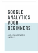 Alle antwoorden Google Analytics voor beginners  (maart 2024) 