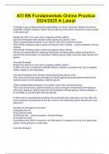 ATI RN Fundamentals Online Practice  2024&sol;2025 A Latest